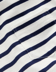 Everyday Long Sleeve T-Shirt-Soft Ivory/ College Navy / Boden