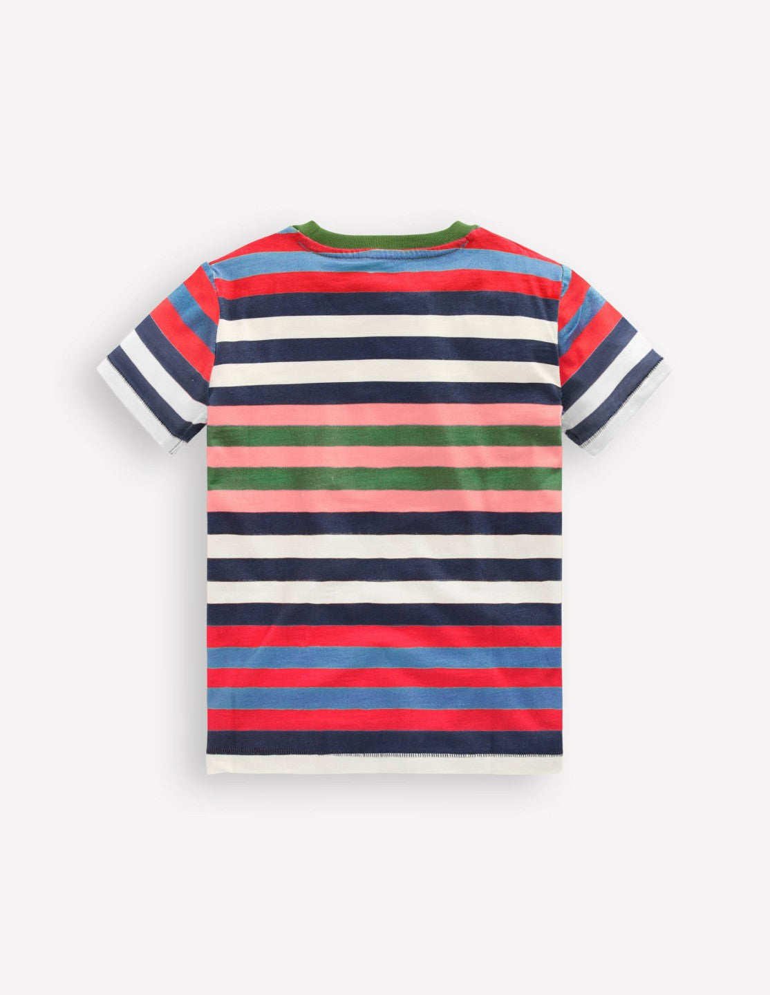 Everyday Short Sleeve T-Shirt-Navy, Red and Blue Multistripe / Boden Discount