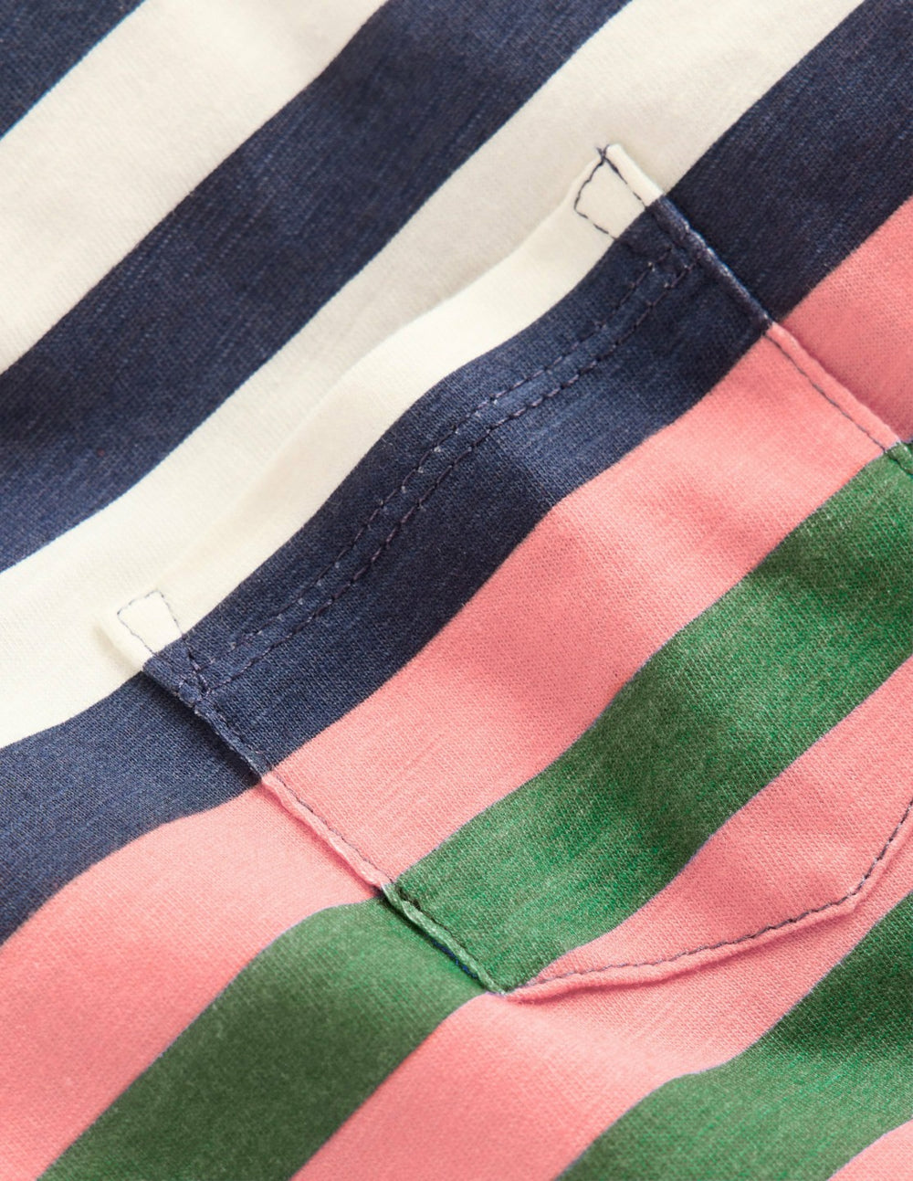 Everyday Short Sleeve T-Shirt-Navy, Red and Blue Multistripe / Boden Discount