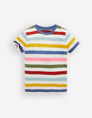 Everyday Short Sleeve T-Shirt-Multi Stripe / Boden Sale
