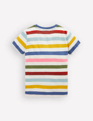 Everyday Short Sleeve T-Shirt-Multi Stripe / Boden Sale