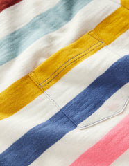 Everyday Short Sleeve T-Shirt-Multi Stripe / Boden Sale
