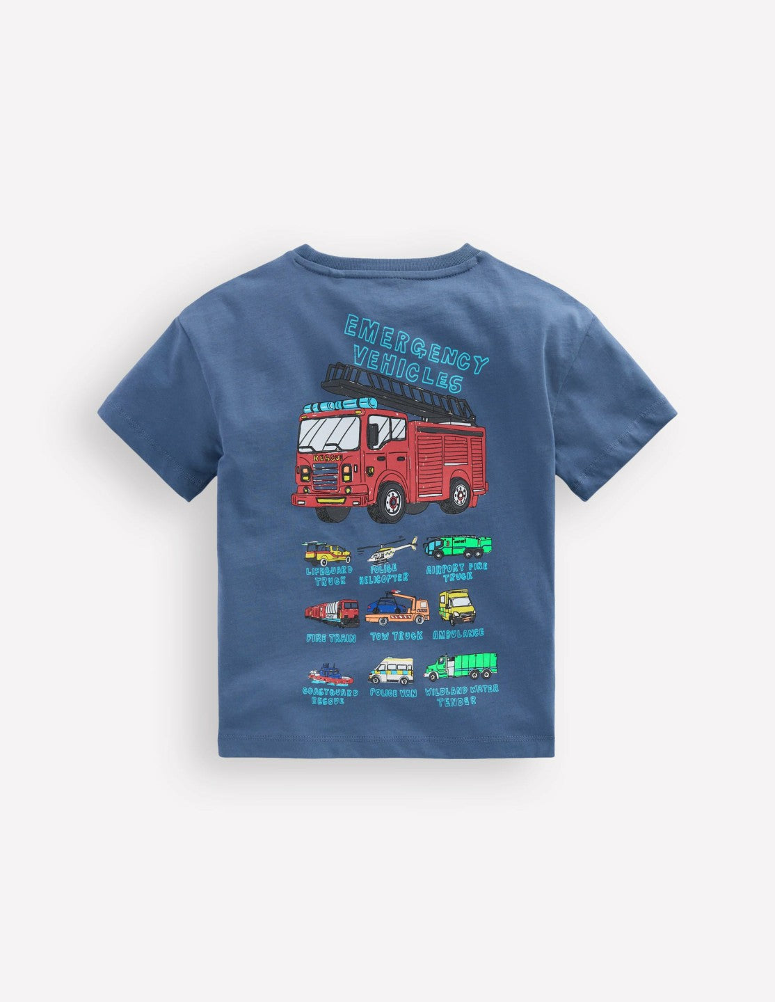Front & Back Graphic T-shirt-Vintage Indigo Truck / Boden Outlet