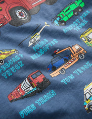 Front & Back Graphic T-shirt-Vintage Indigo Truck / Boden Outlet