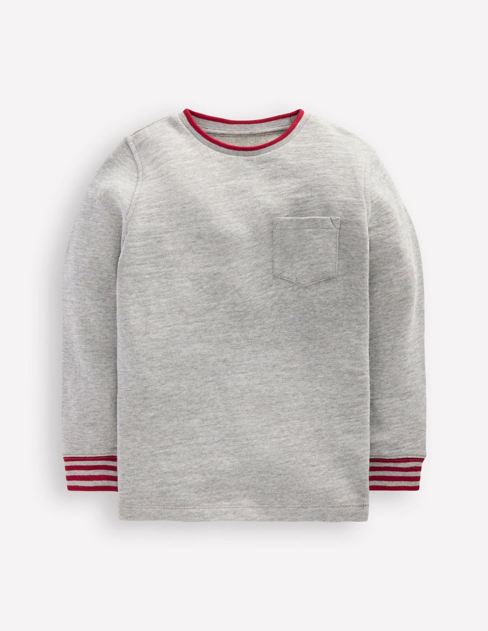 Cosy Mid-weight T-shirt-Grey Marl / Boden Discount