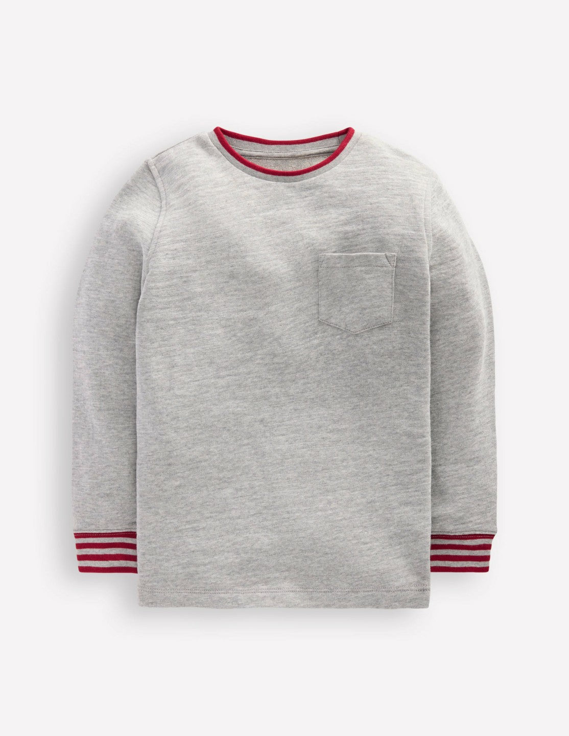 Cosy Mid-weight T-shirt-Grey Marl / Boden Discount