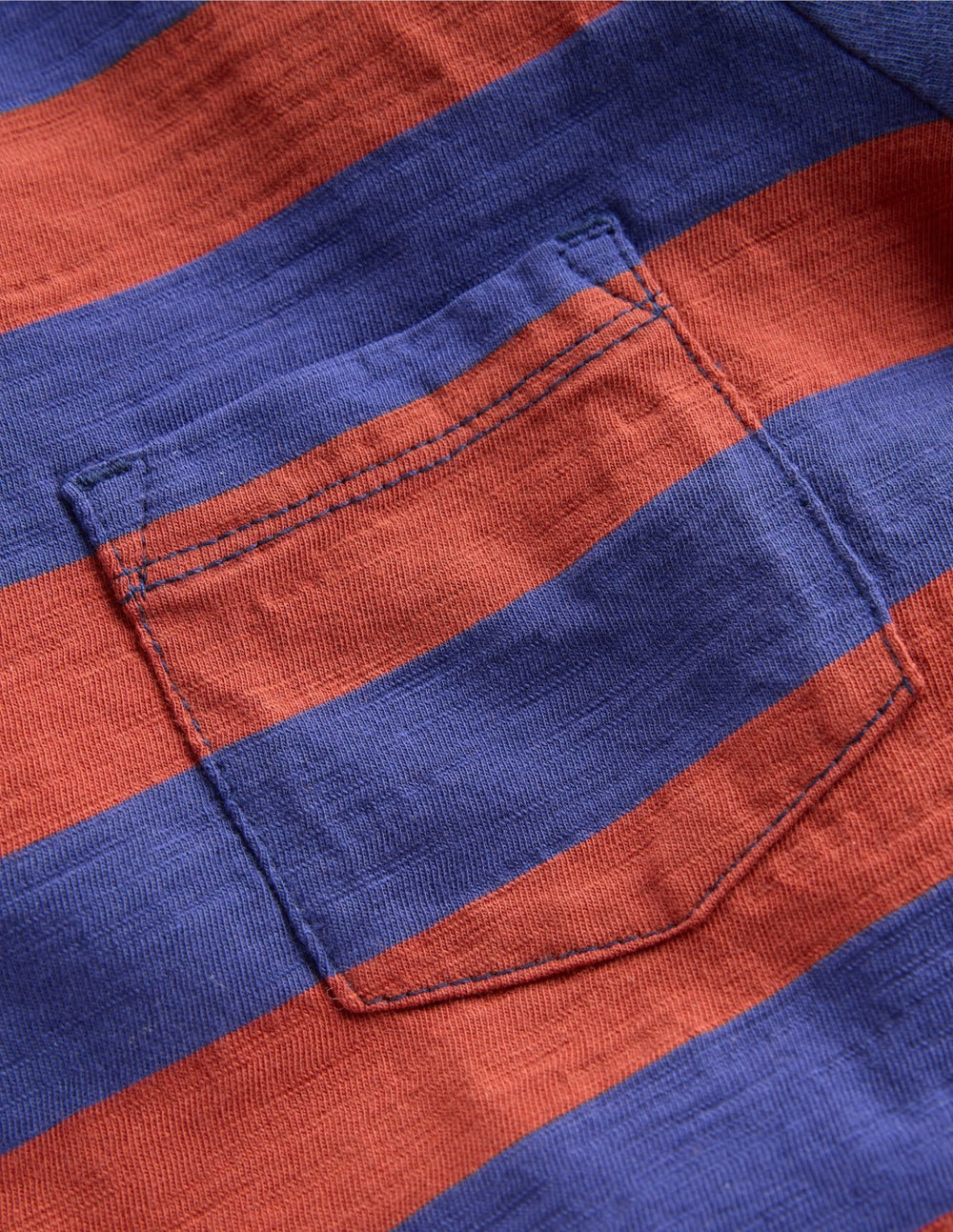 Everyday Long Sleeve T-Shirt-Starboard Blue/ Chestnut Brown / Boden