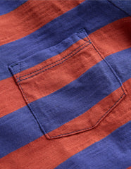 Everyday Long Sleeve T-Shirt-Starboard Blue/ Chestnut Brown / Boden