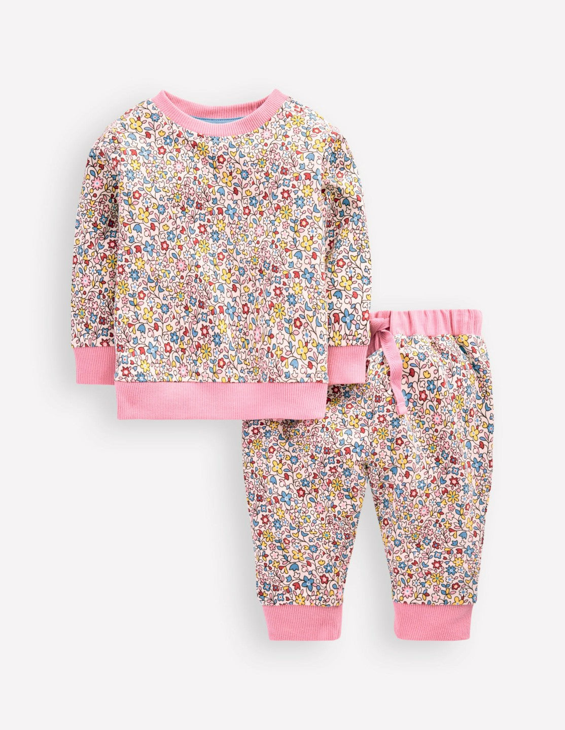 Appliqué Sweatshirt Set-Multi Vintage Floral Ditsy / Boden