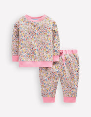 Appliqué Sweatshirt Set-Multi Vintage Floral Ditsy / Boden