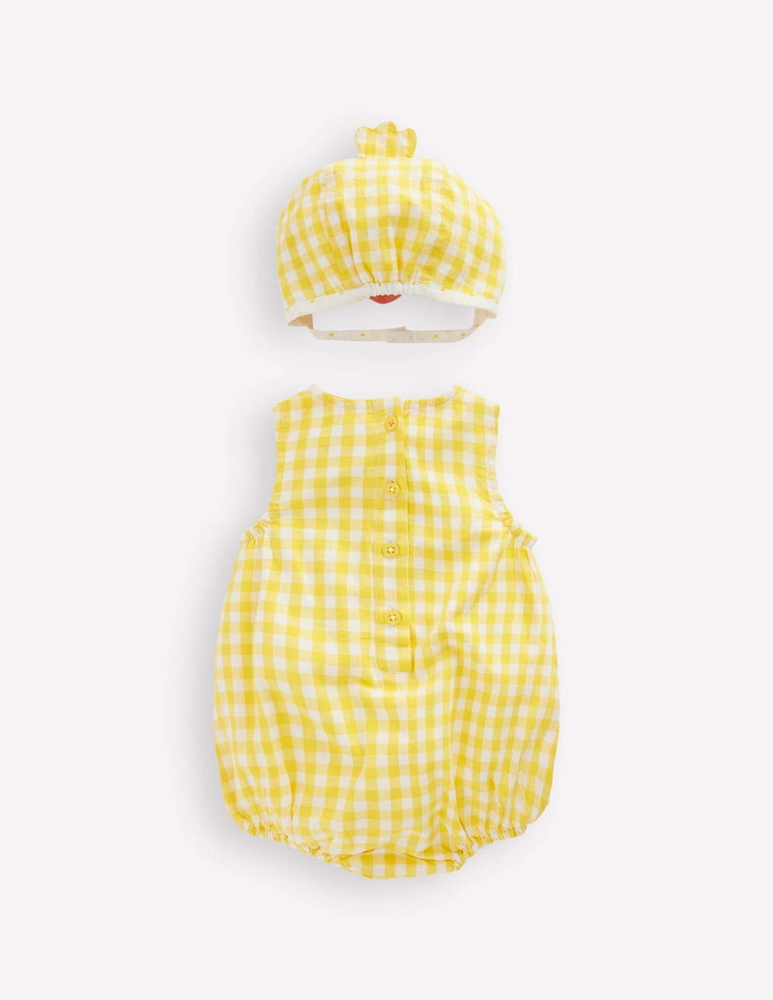Novelty Easter Set-Pineapple Yellow Gingham Chick / Boden Online