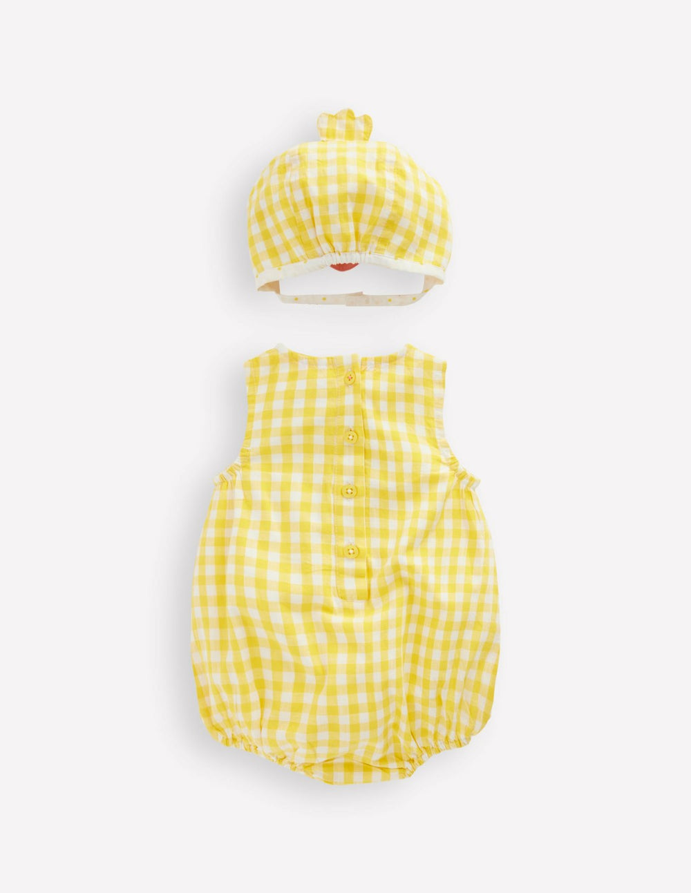 Novelty Easter Set-Pineapple Yellow Gingham Chick / Boden Online