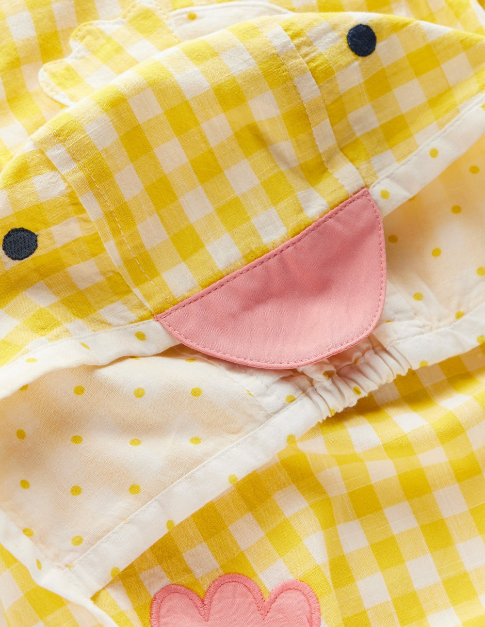 Novelty Easter Set-Pineapple Yellow Gingham Chick / Boden Online