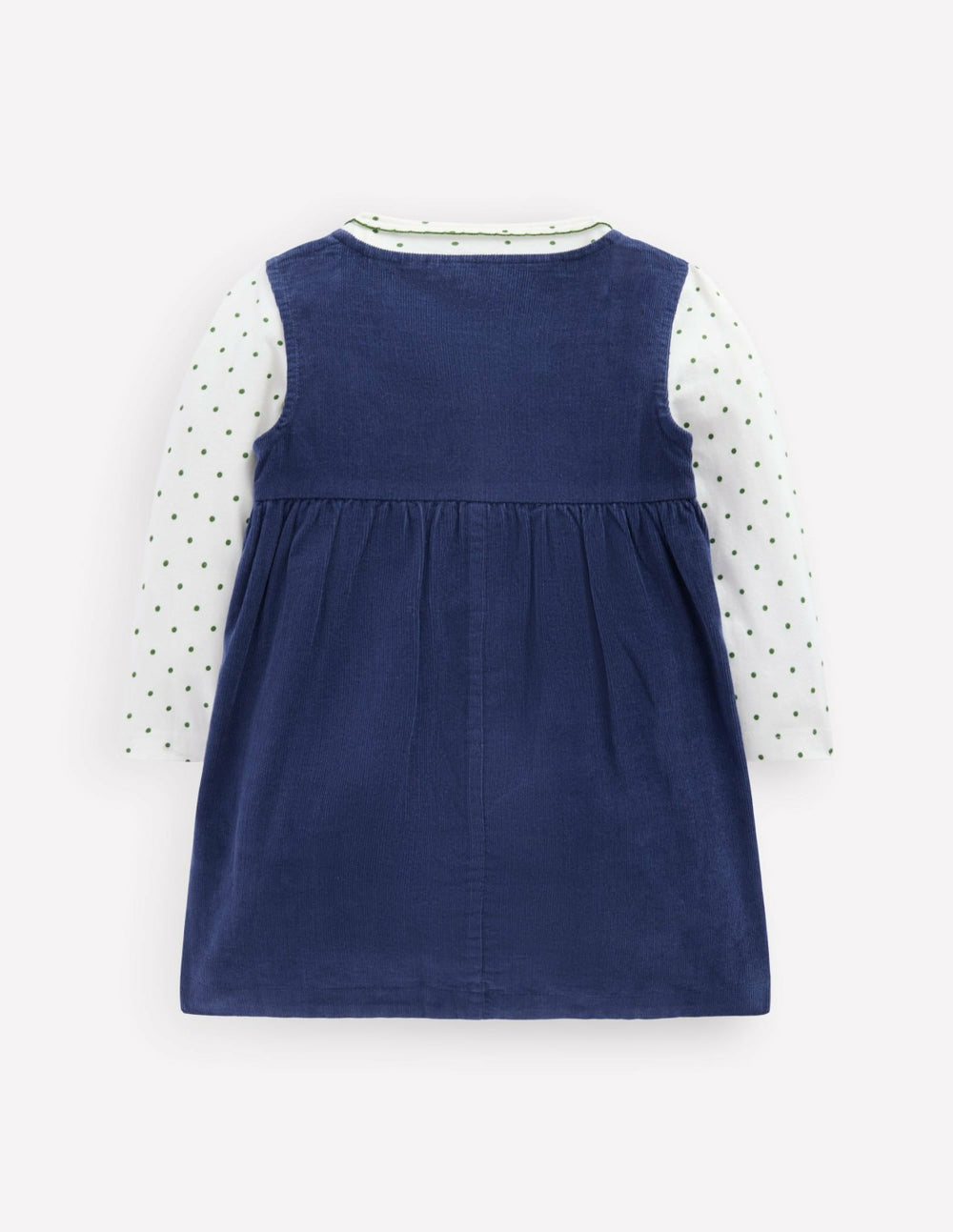 Woven Pinny Dress Set-College Navy Cherries / Boden Discount