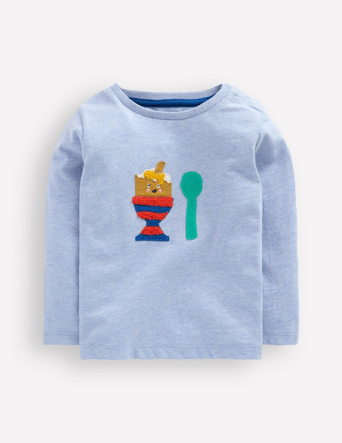 Long Sleeve Appliqué T-Shirt-Light Blue Dippy Egg / Boden Online