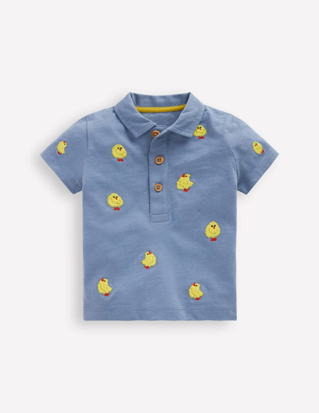 Embroidered Polo-Light Blue Fluffy Chicks / Boden Outlet