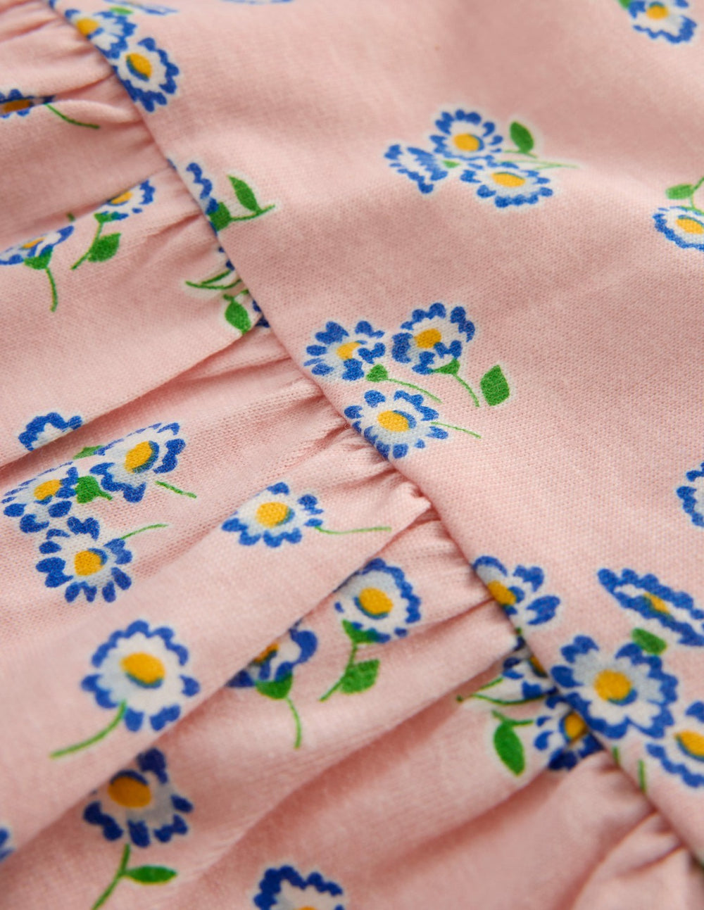 Broderie Trim Jersey Dress-Pink Ditsy Floral / Boden Discount