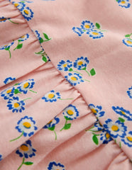 Broderie Trim Jersey Dress-Pink Ditsy Floral / Boden Discount