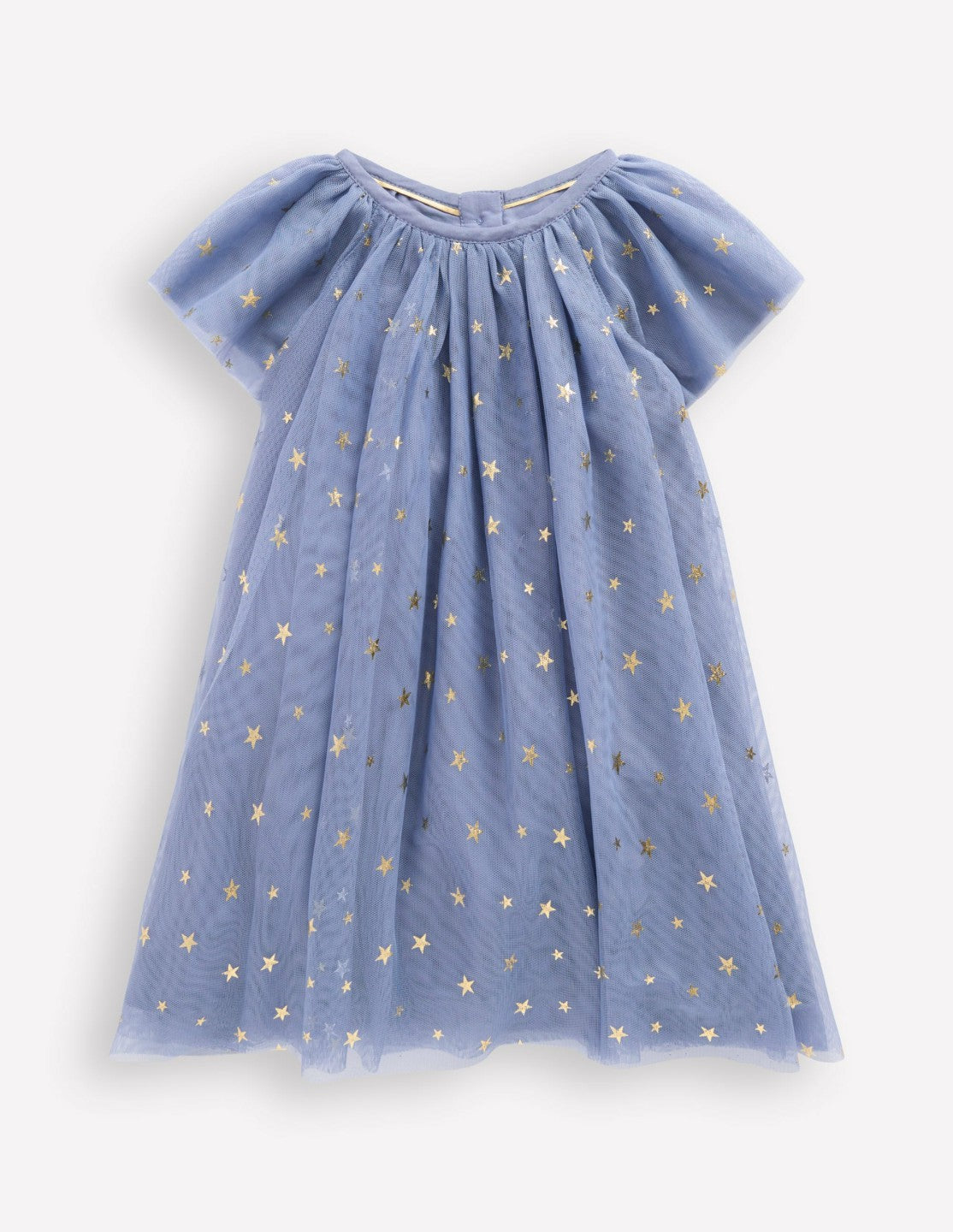 Layered Tulle Dress-Blue Gold Foil Star / Boden Sale
