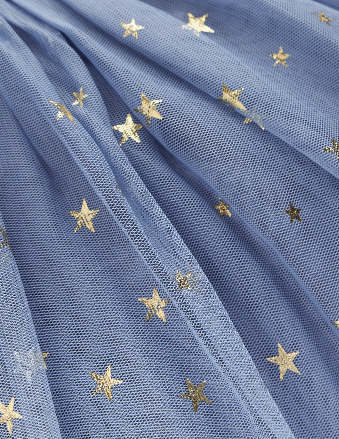 Layered Tulle Dress-Blue Gold Foil Star / Boden Sale