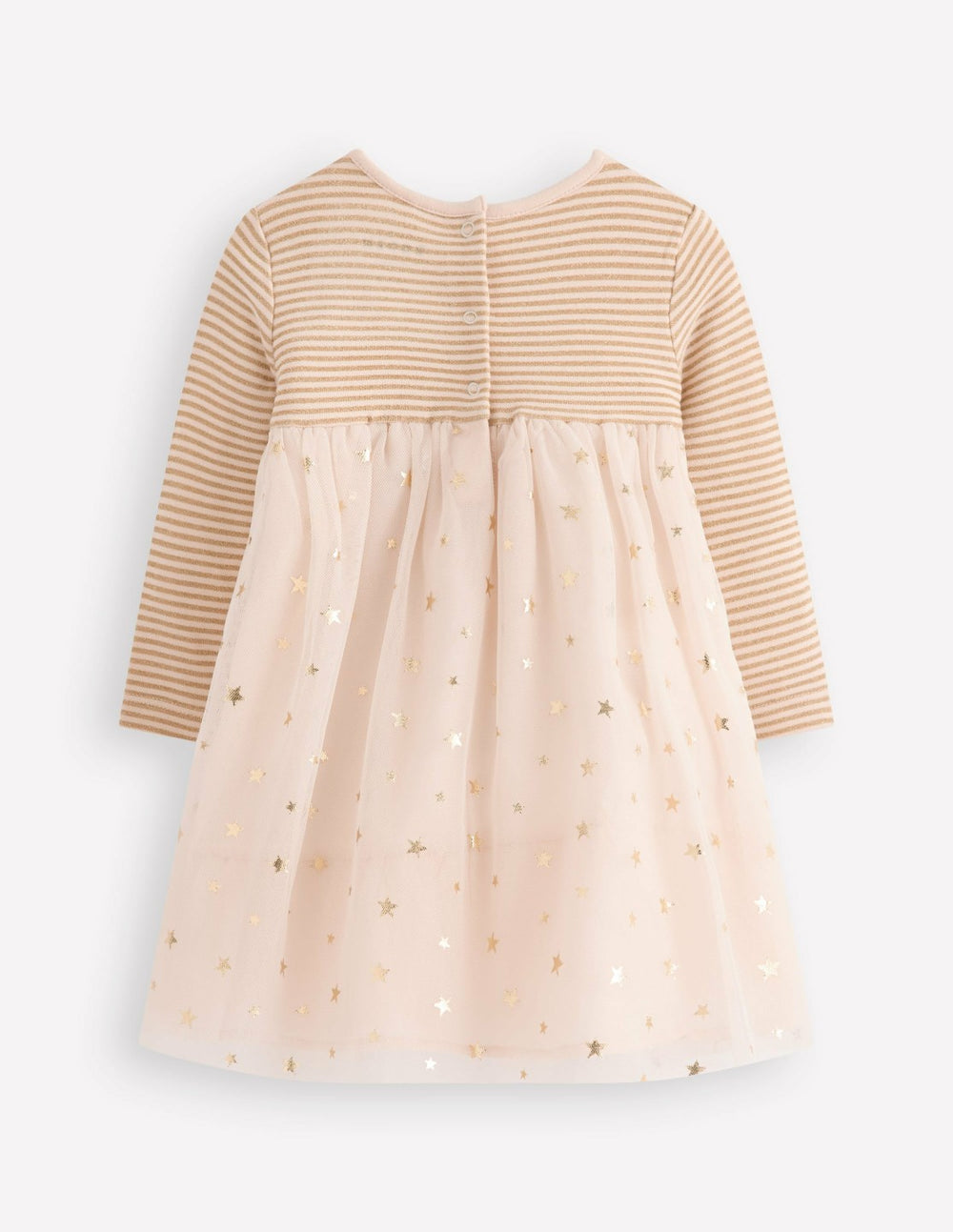 Jersey Tulle Dress-Soft Ivory/Gold Confetti / Boden Online