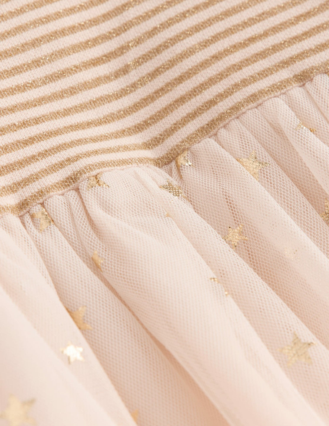 Jersey Tulle Dress-Soft Ivory/Gold Confetti / Boden Online
