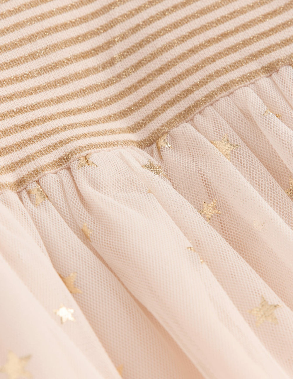 Jersey Tulle Dress-Soft Ivory/Gold Confetti / Boden Online