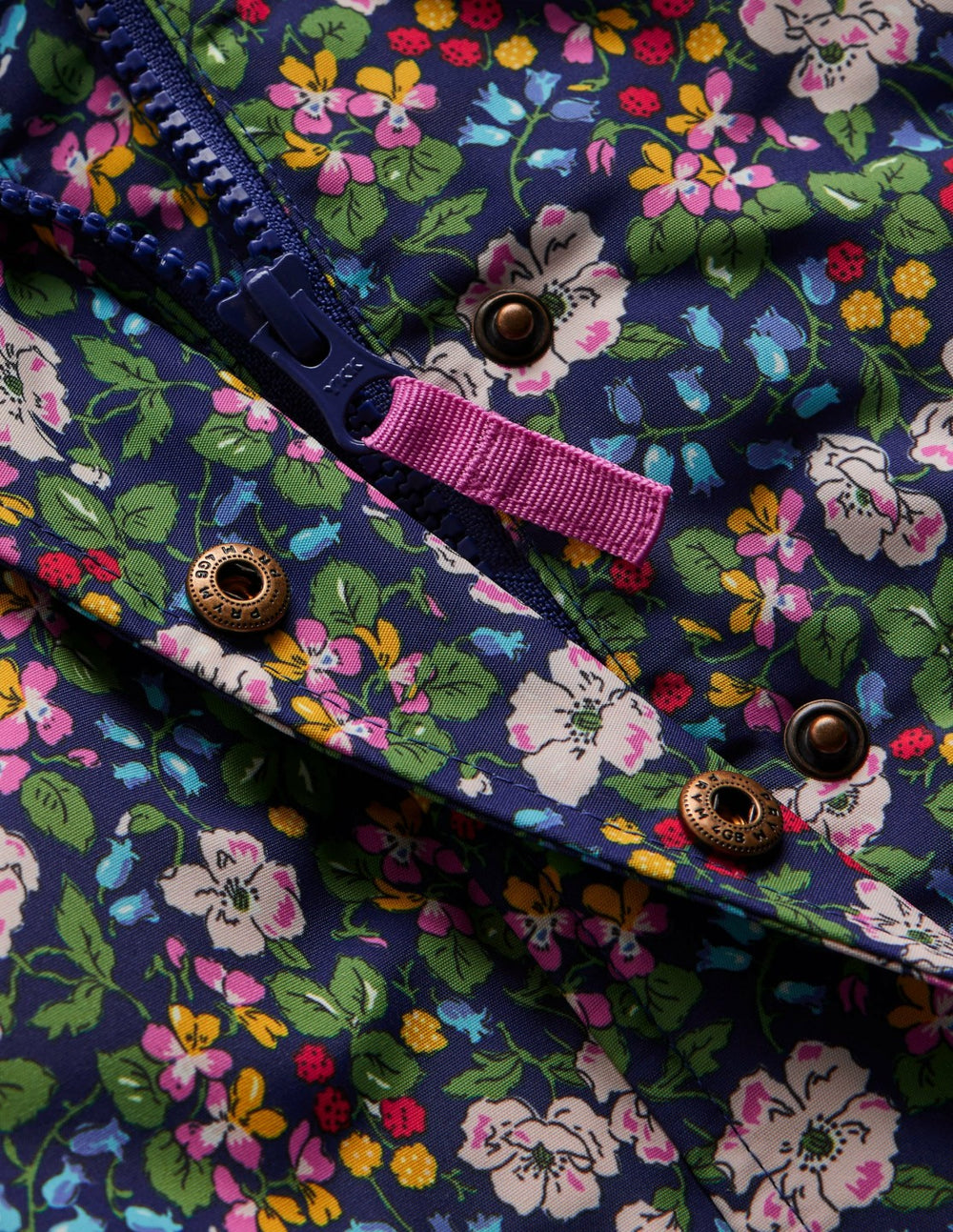 3-in-1 Showerproof Coat-Twilight Berry Floral / Boden