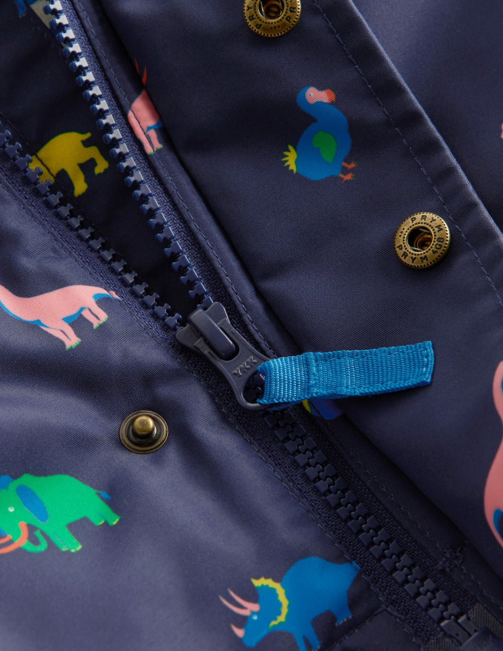 3-in-1 Showerproof Coat-Navy Prehistoric Print / Boden Sale