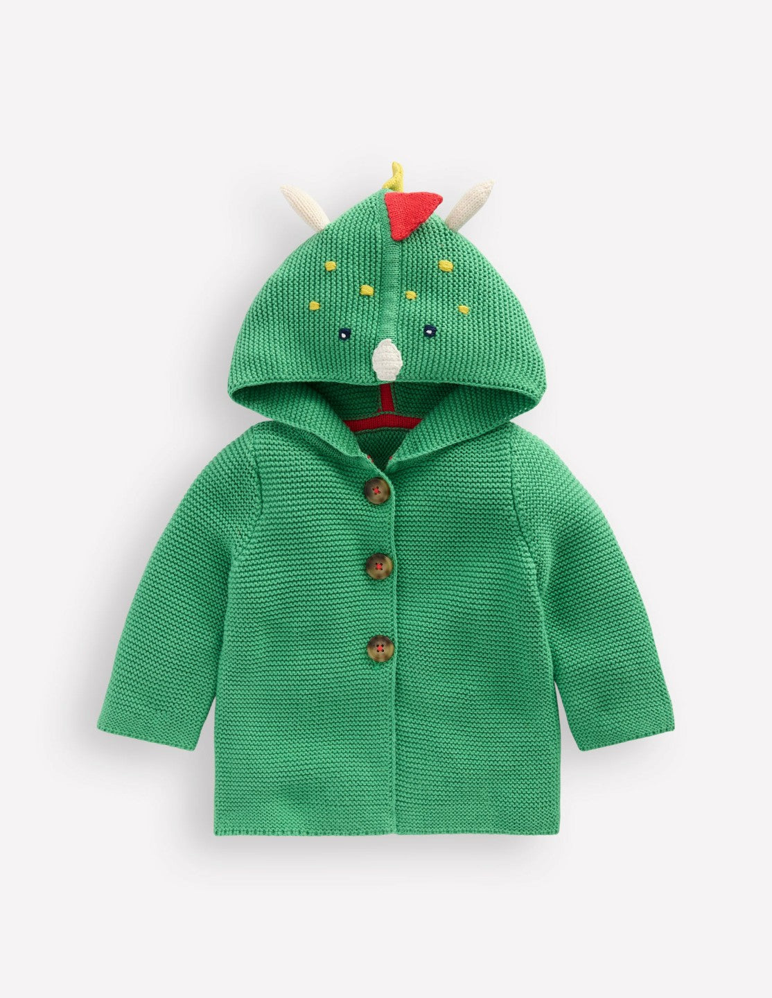 Novelty Cotton Knitted Jacket-Aloe Green Dino / Boden Online
