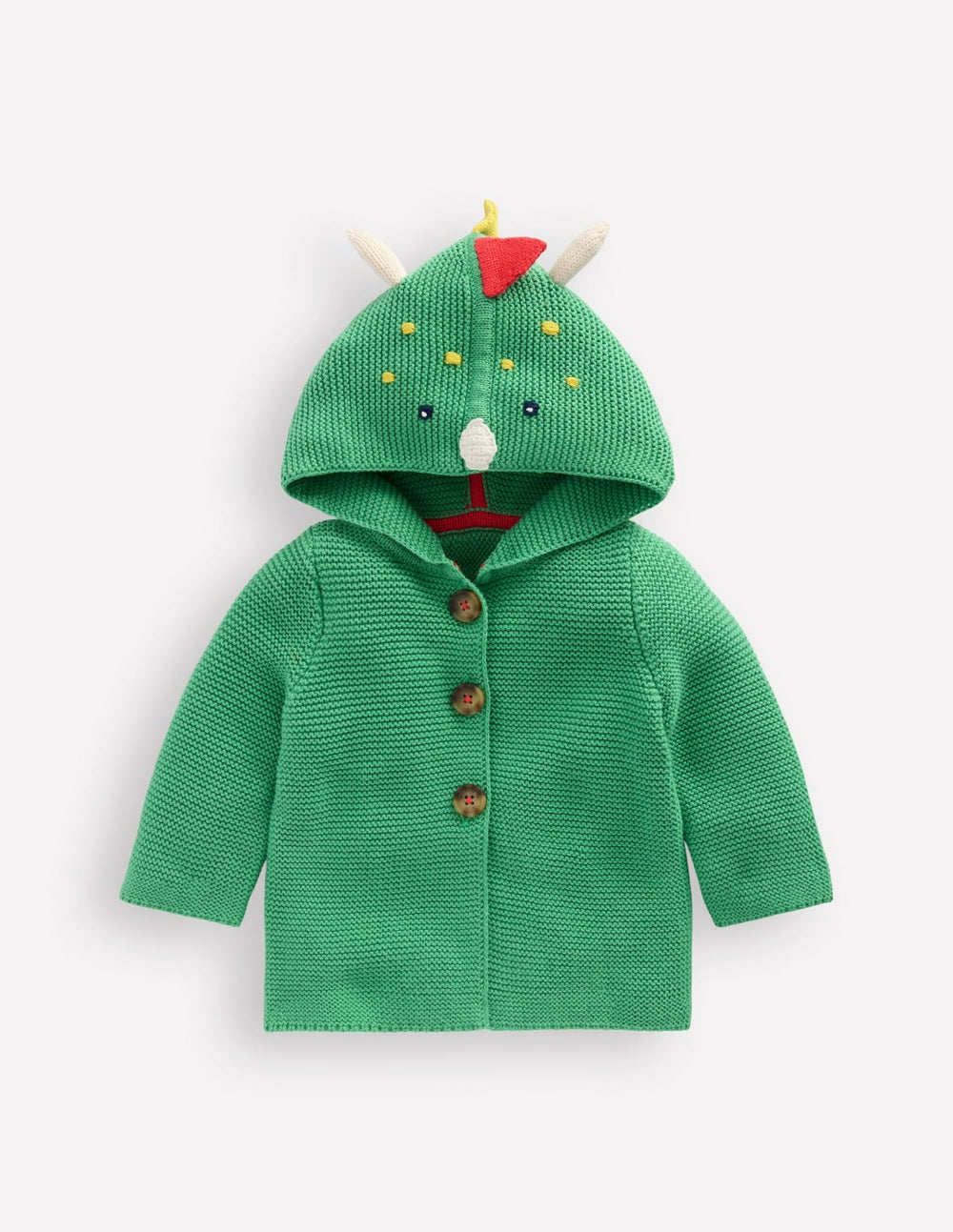 Novelty Cotton Knitted Jacket-Aloe Green Dino / Boden Online