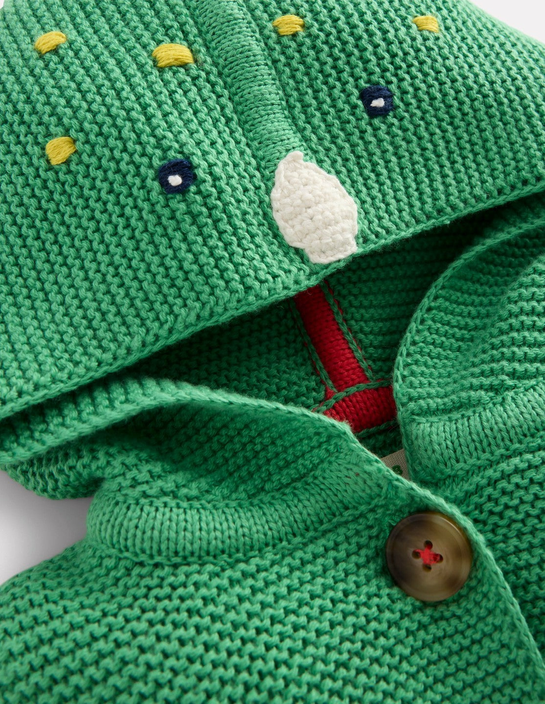 Novelty Cotton Knitted Jacket-Aloe Green Dino / Boden Online