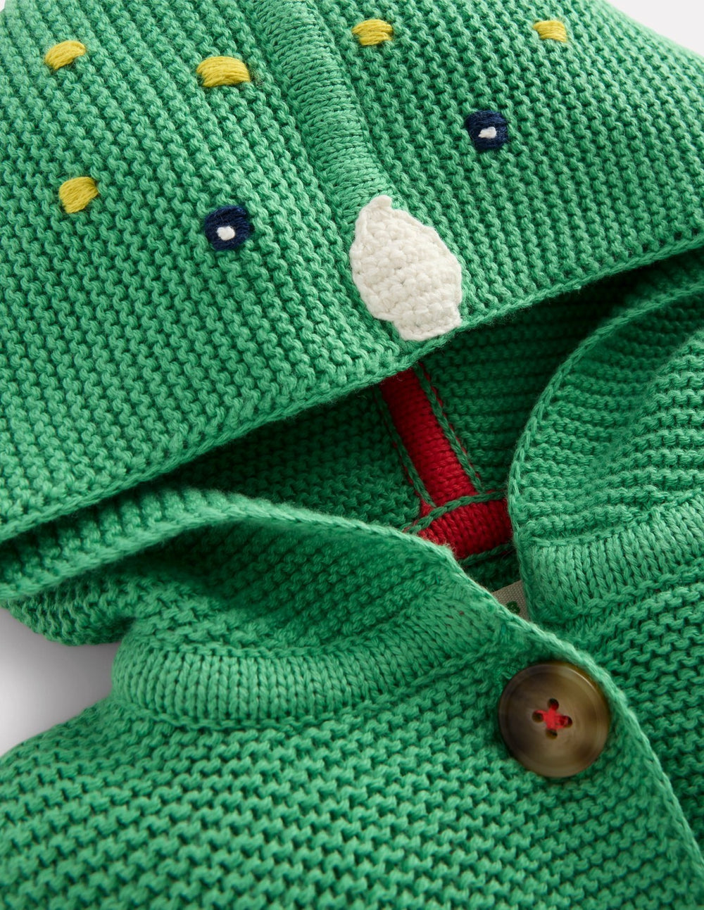 Novelty Cotton Knitted Jacket-Aloe Green Dino / Boden Online