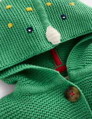 Novelty Cotton Knitted Jacket-Aloe Green Dino / Boden Online
