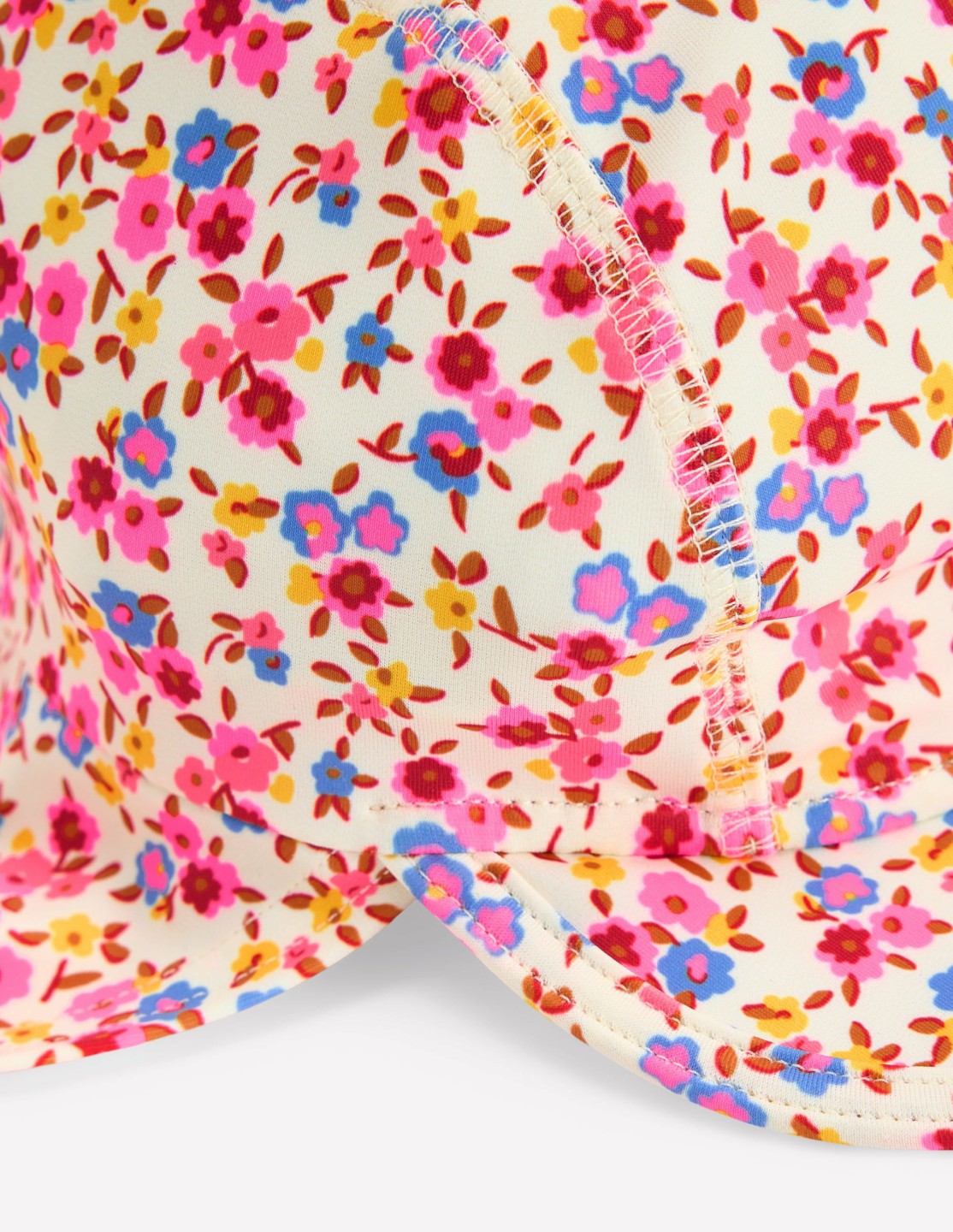 Fun Sun Safe Girls Hat-Pink Ditsy Floral / Boden Outlet