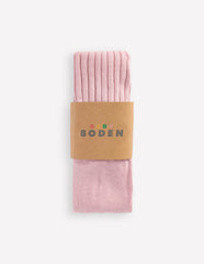 Baby Ribbed Tights-Vintage Pink / Boden