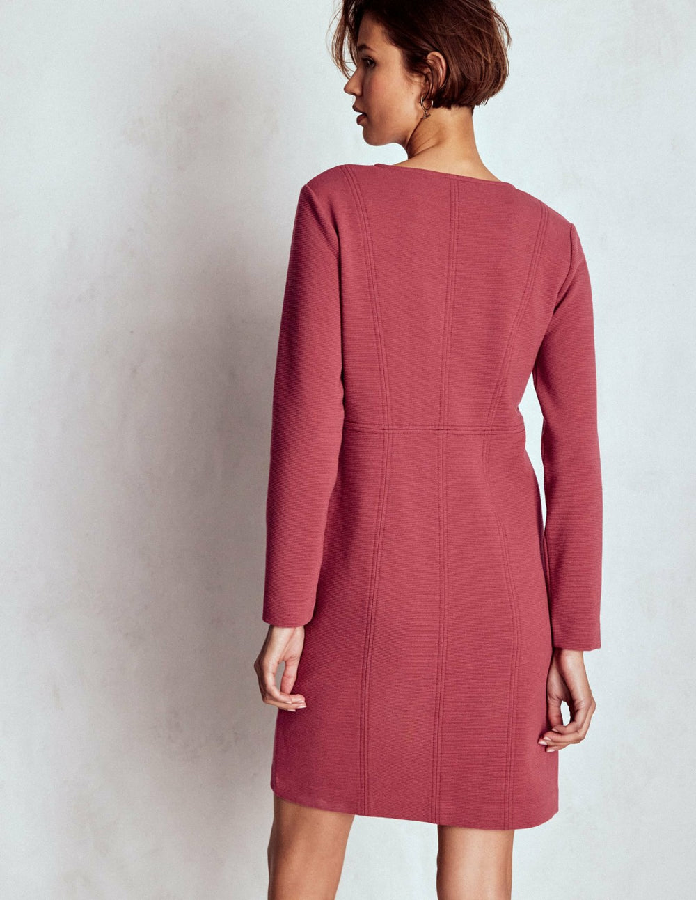 Colette Ottoman Shift Dress-Ruby Red / Boden Sale