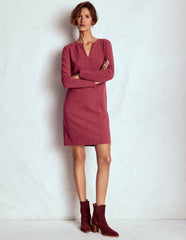 Colette Ottoman Shift Dress-Ruby Red / Boden Sale