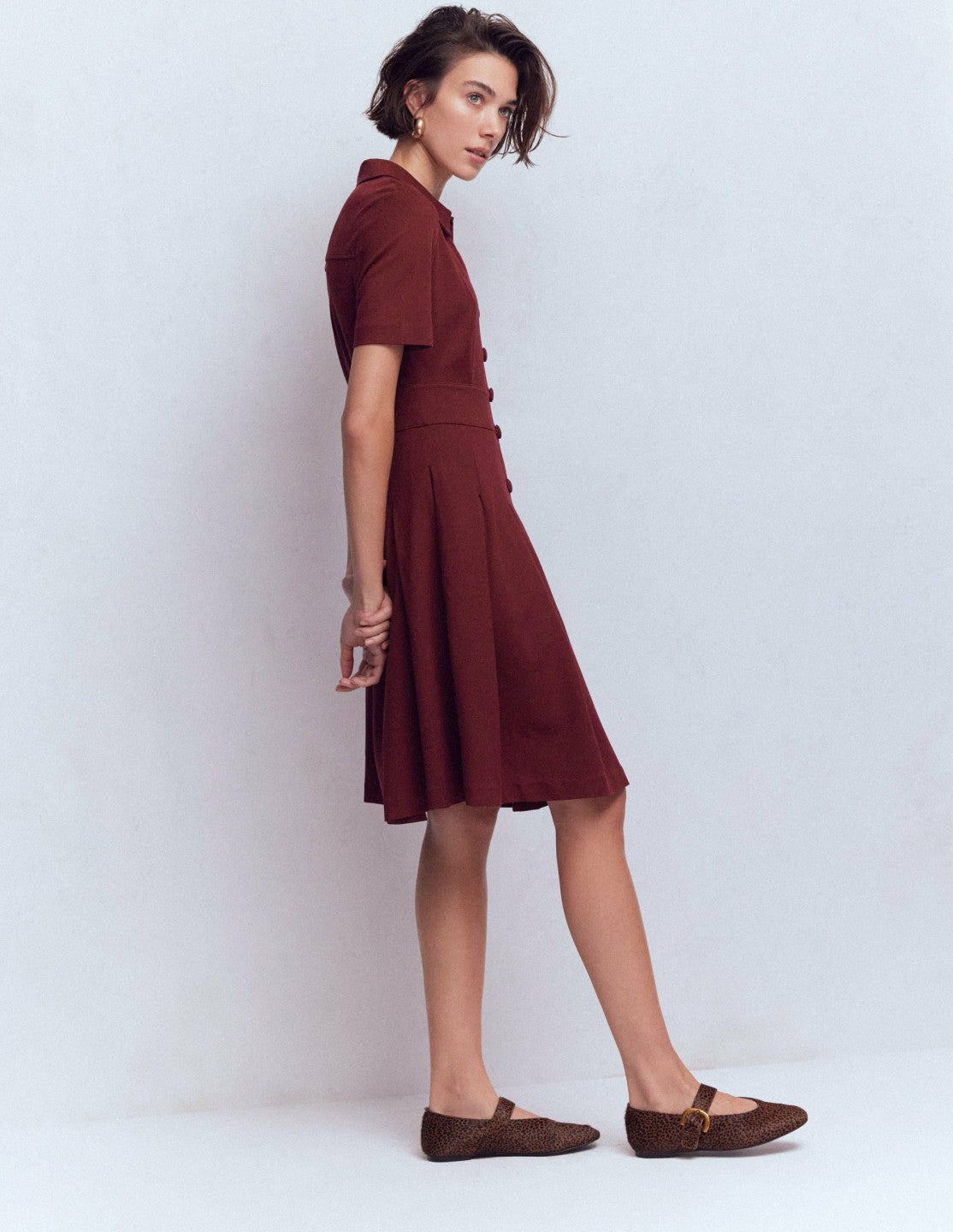Bridget Ponte Short Dress-Deep Wisteria / Boden Discount
