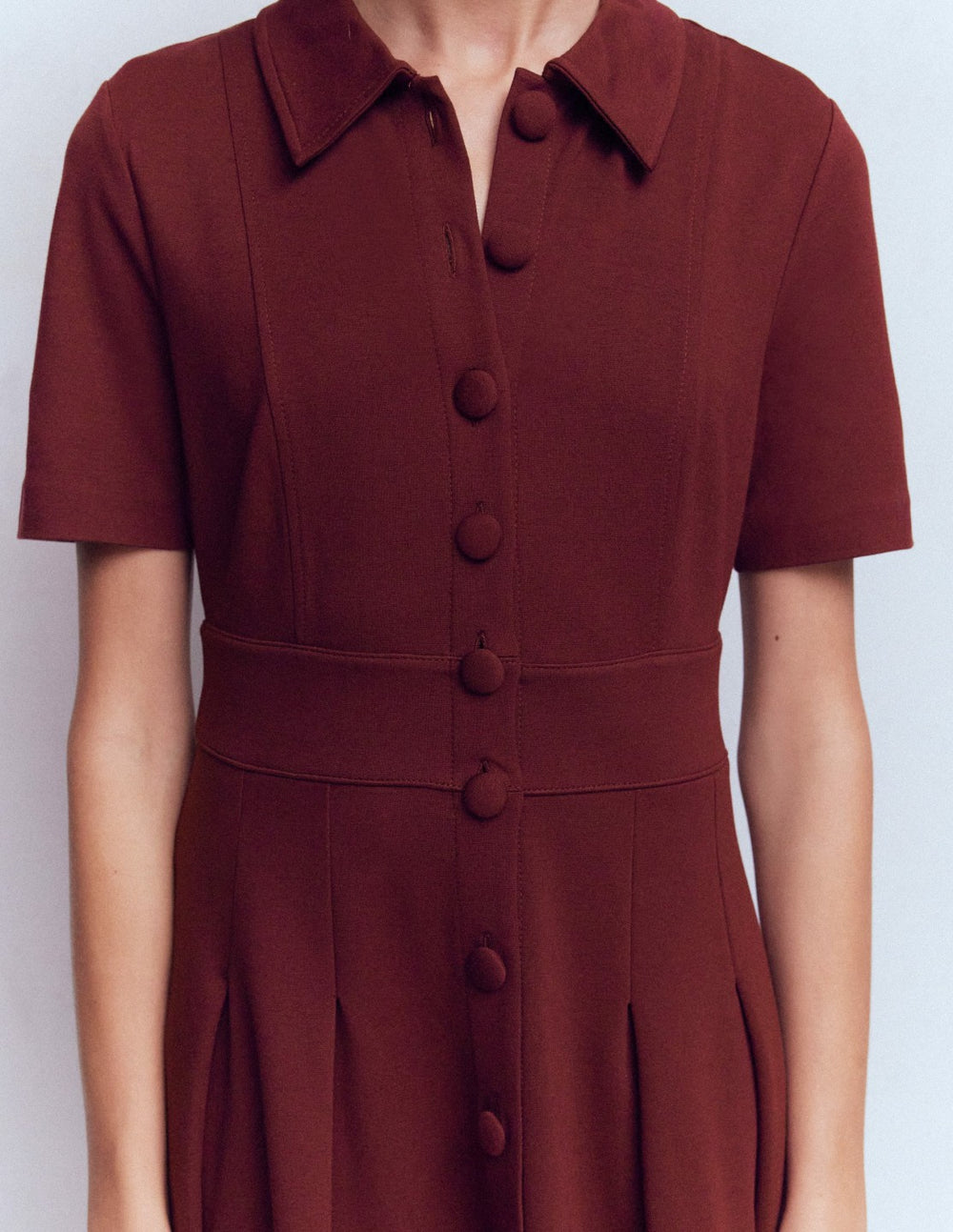 Bridget Ponte Short Dress-Deep Wisteria / Boden Discount