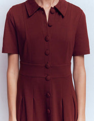 Bridget Ponte Short Dress-Deep Wisteria / Boden Discount