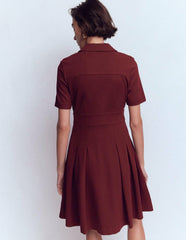 Bridget Ponte Short Dress-Deep Wisteria / Boden Discount