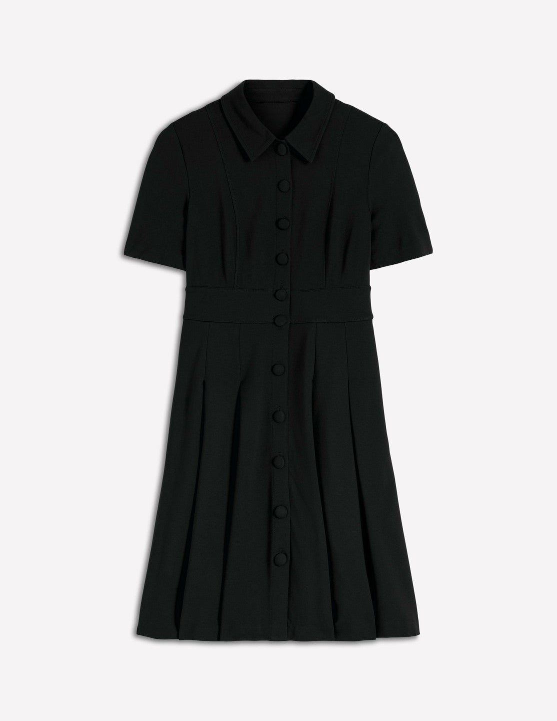 Bridget Ponte Short Dress-Black / Boden Sale