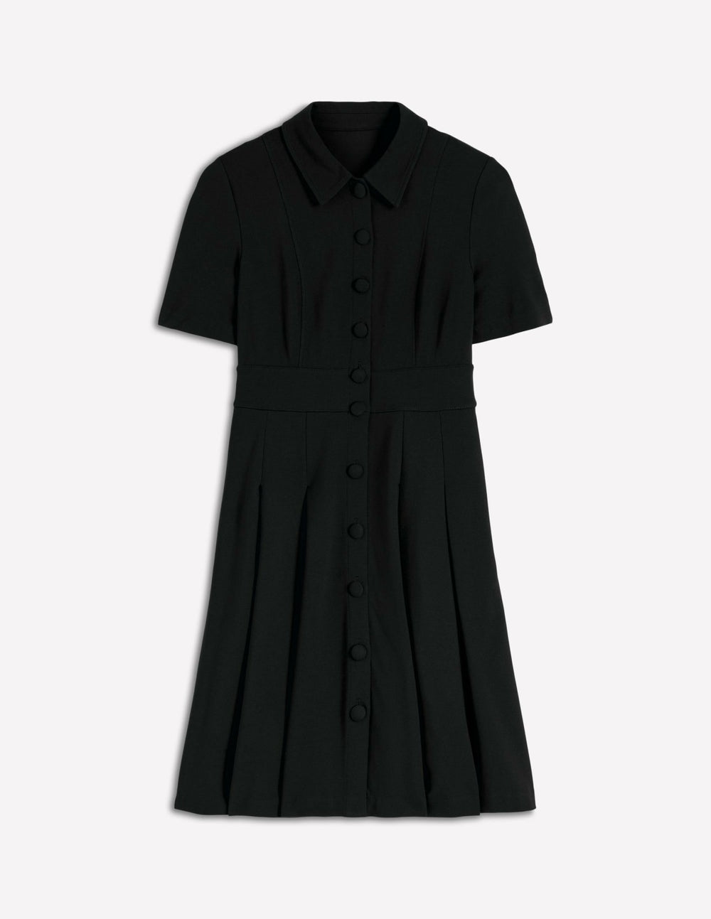 Bridget Ponte Short Dress-Black / Boden Sale