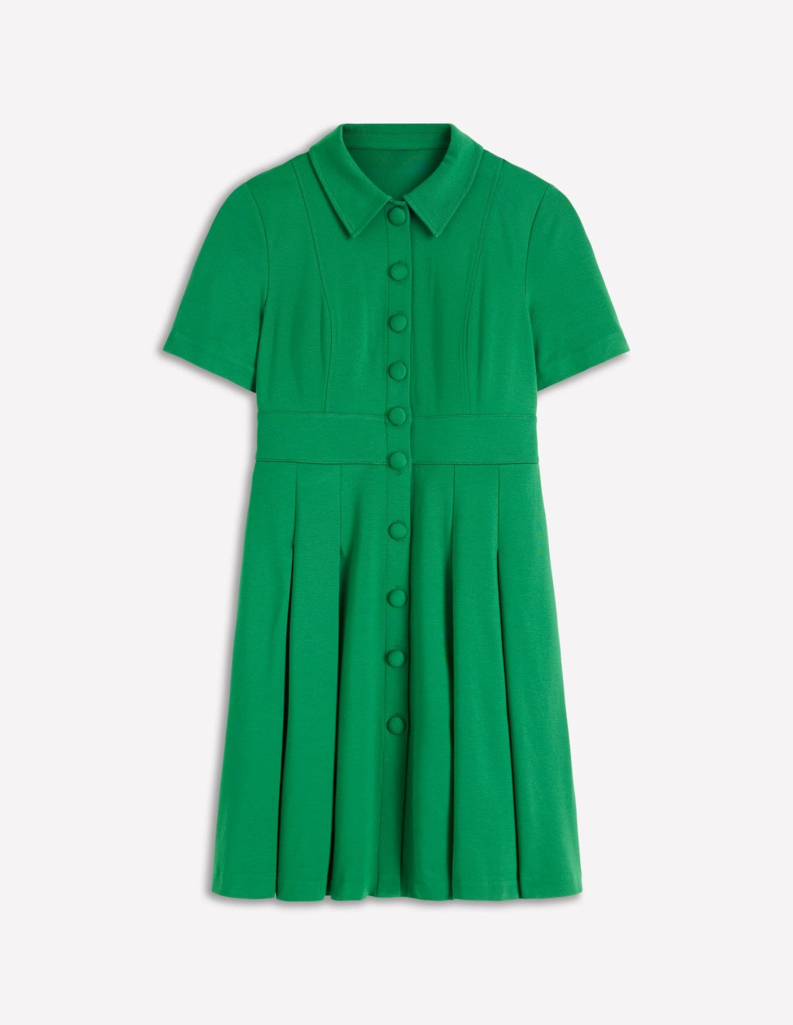 Bridget Ponte Short Dress-Fresh Green / Boden Outlet