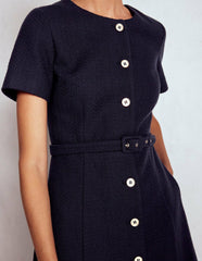 Charlotte Cotton Midi Dress-Navy / Boden Online