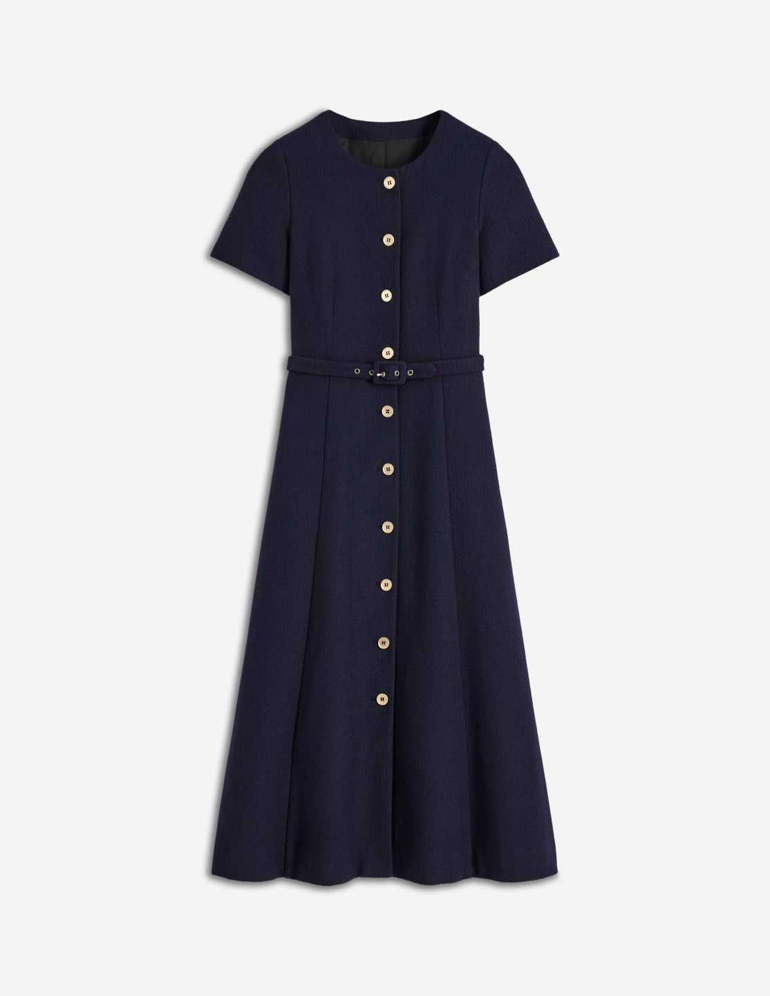 Charlotte Cotton Midi Dress-Navy / Boden Online
