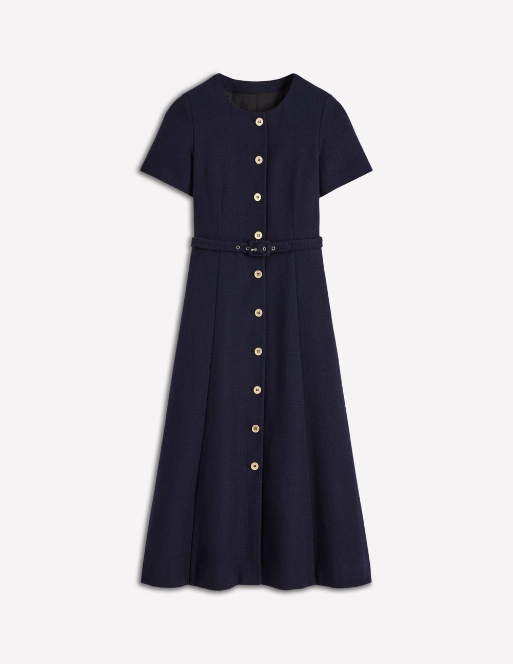 Charlotte Cotton Midi Dress-Navy / Boden Online