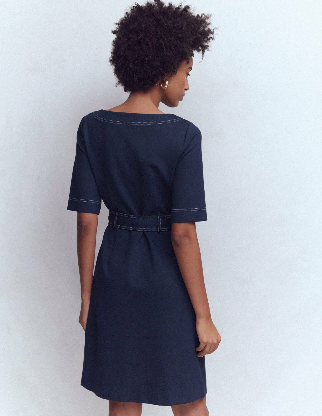 Bria Ponte Shift Dress-Navy / Boden Outlet