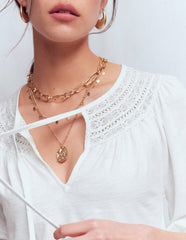 Edi Trim Detail Top-White / Boden Sale